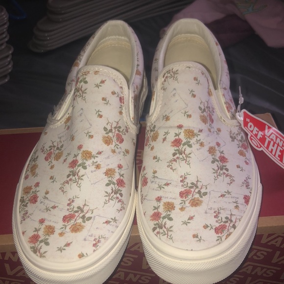 White floral vans. BRAND NEW!! - Picture 6 of 6